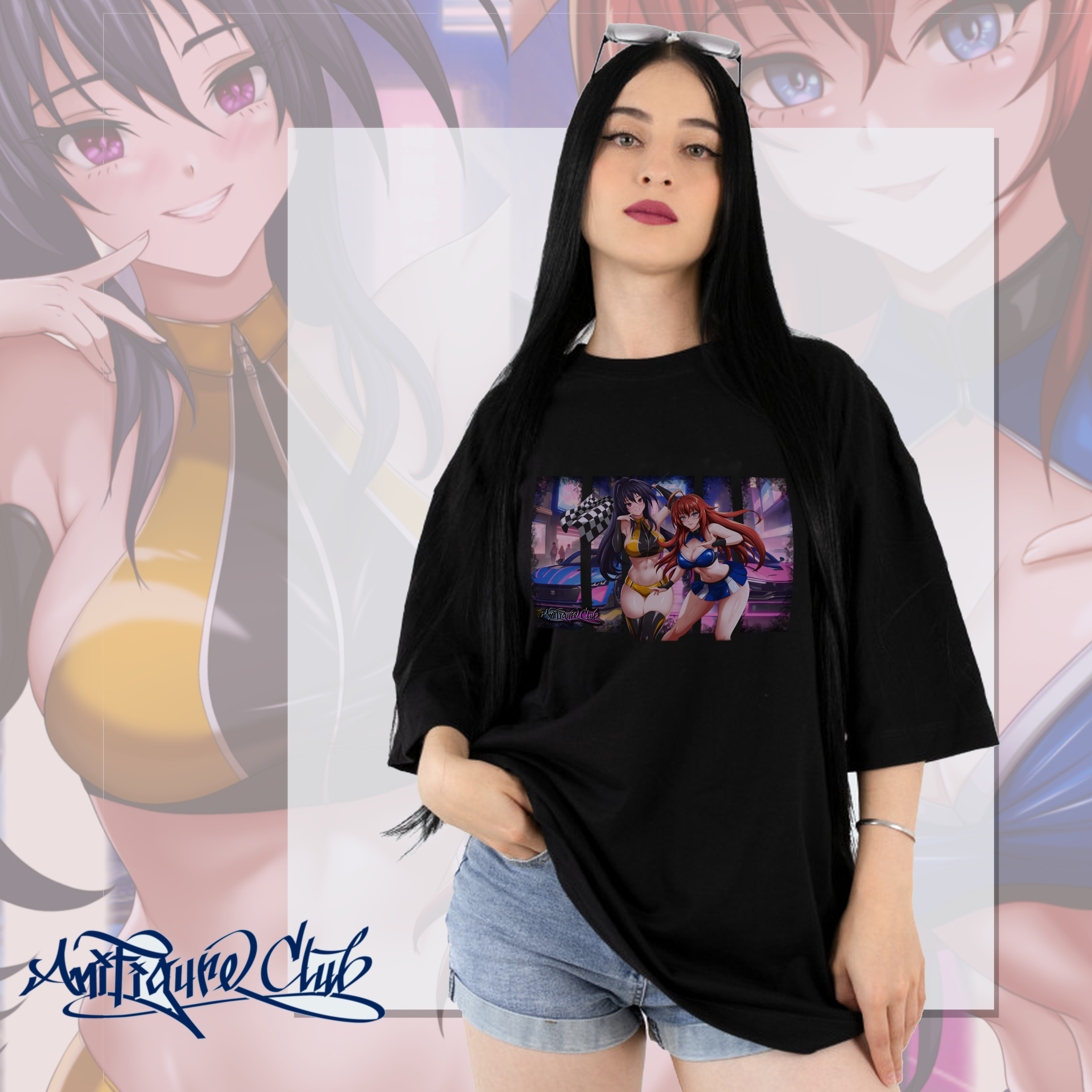 Akeno and Rias Race Queen Vintage T-shirt