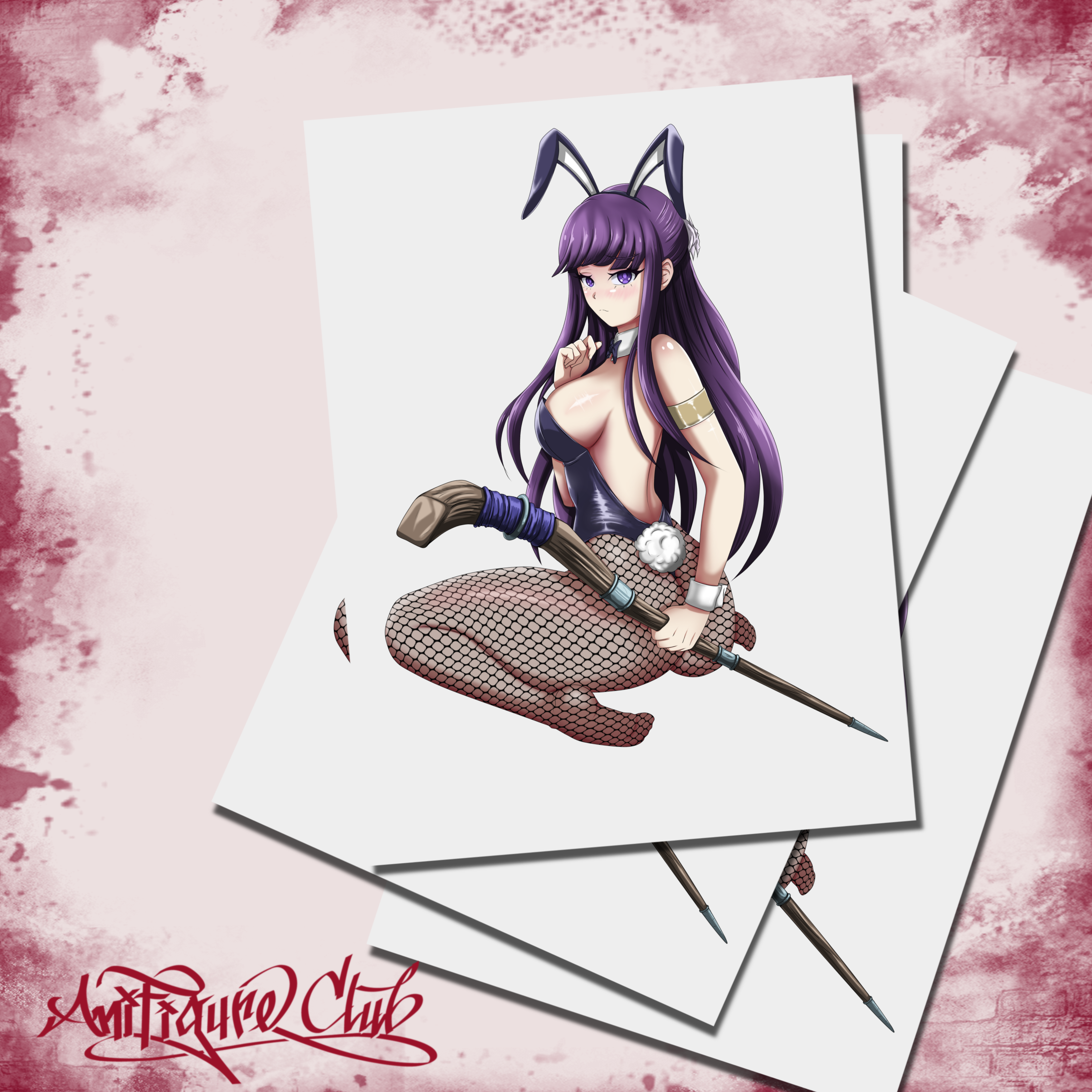 Fern Bunny girl sticker
