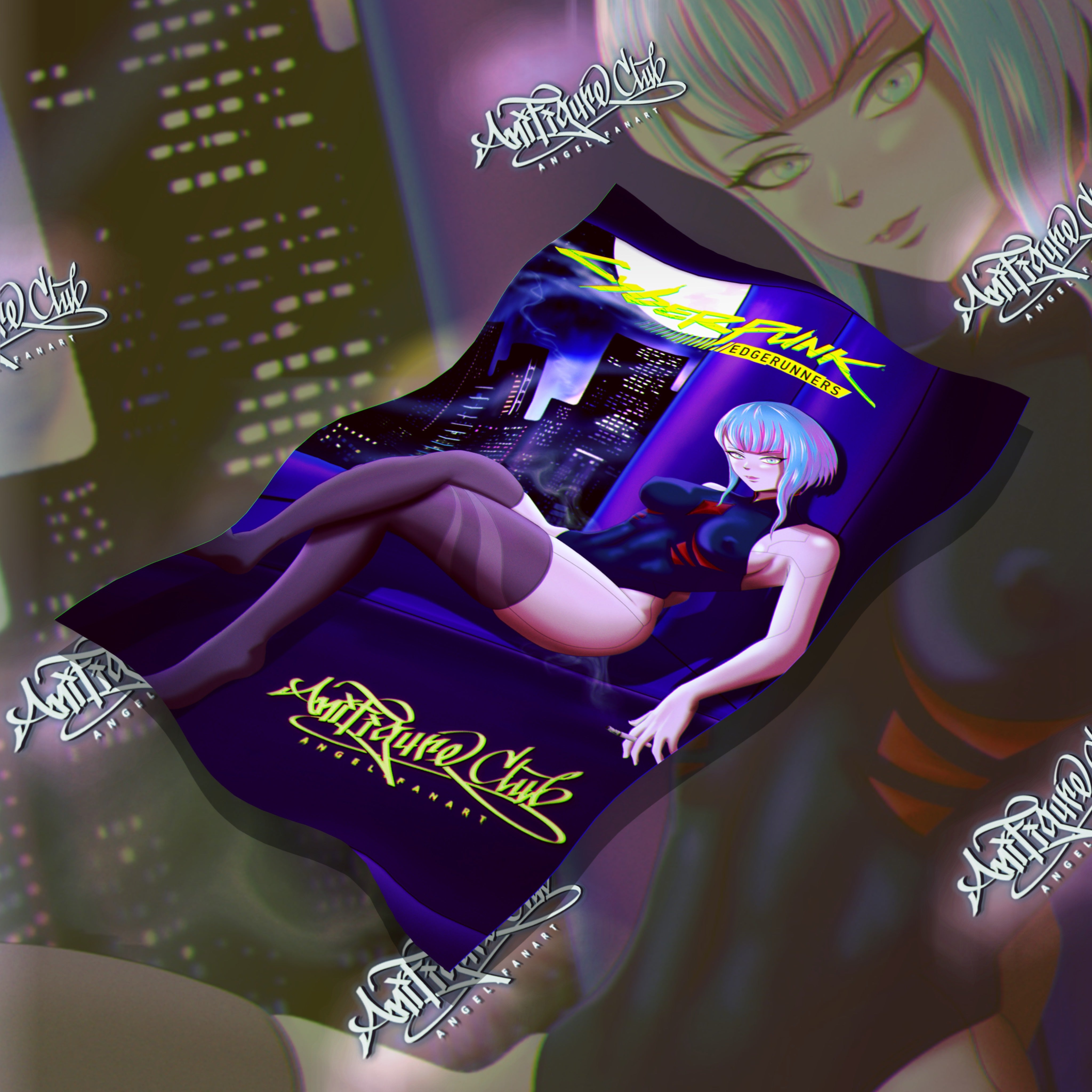 Lucy Cyber Punk Flag
